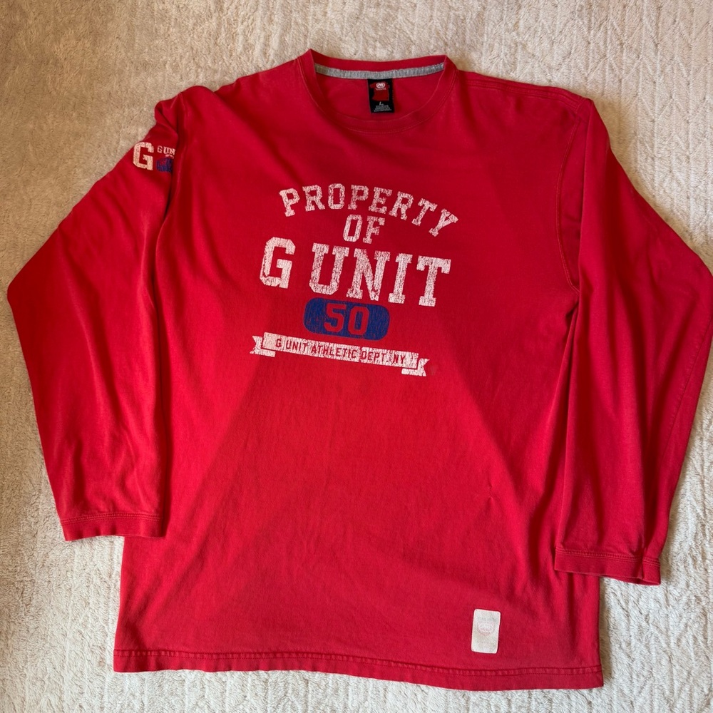 Retro Y2K Ecko Unltd G-Unit Long Sleeve Shirt Sz L